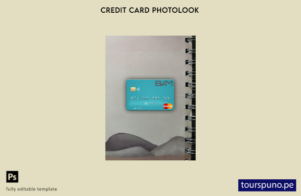 listo para imprimir Guatemala Banco Agromercantil mastercard photolook plantilla